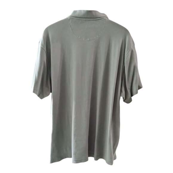 Tasso Elba Mens XXXL Olive Short Sleeve Polo Shirt - Picture 5 of 7
